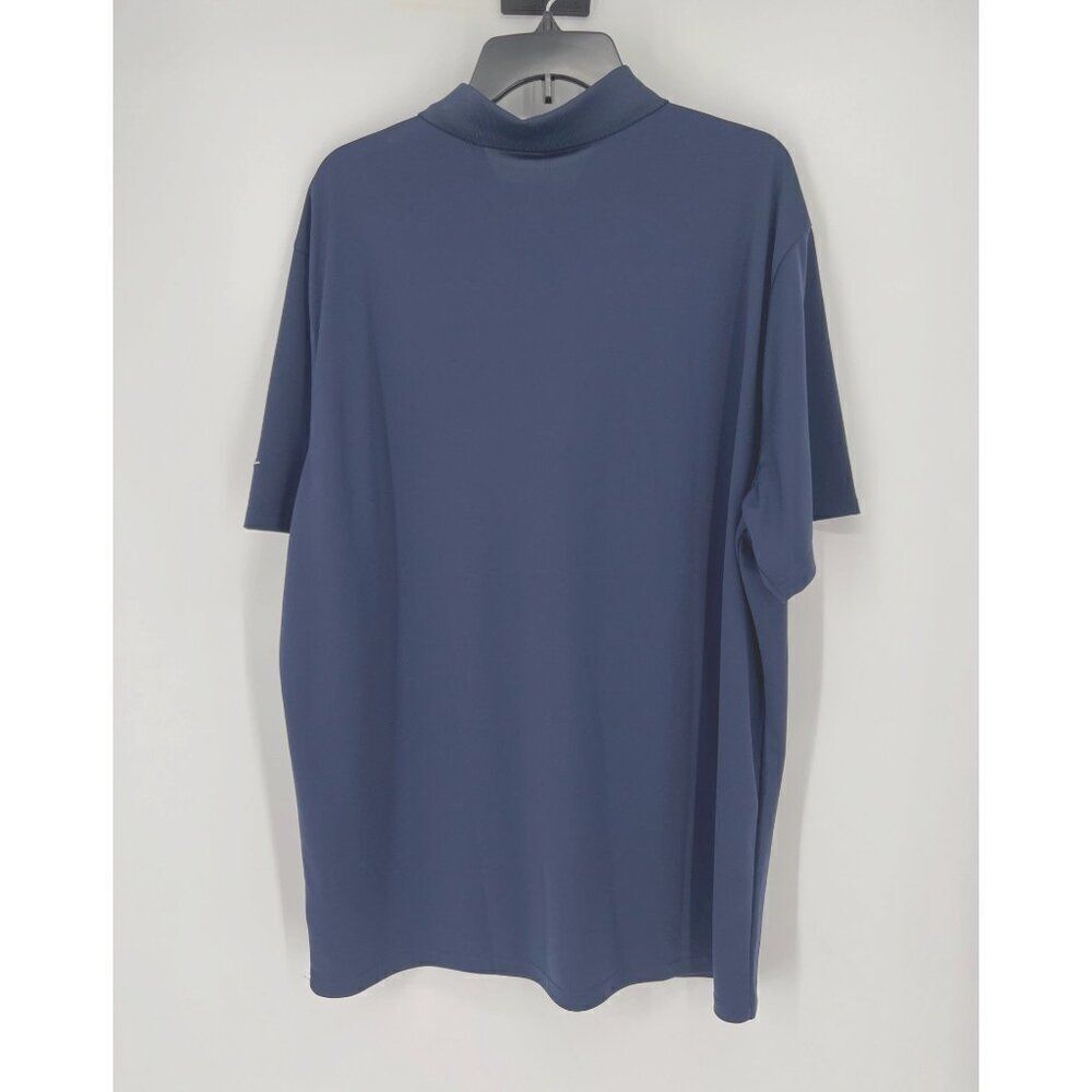 Nike Dri-FIT Tour Mens Golf Polo Dark Blue Size XXL Short Sleeve Standard Fit - Picture 9 of 9